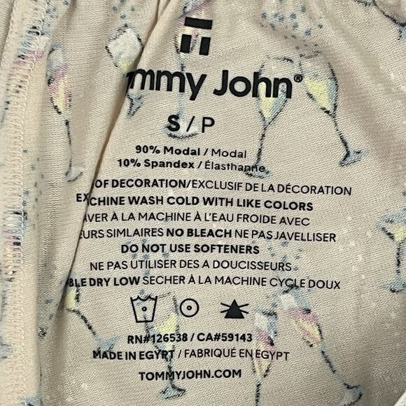 Tommy John Second Skin Womens Pajama Sleep Shorts Size Small Pink Cheers NEW - Picture 2 of 7